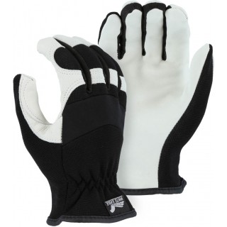 Majestic® White Eagle Mechanics Glove with Grain Goatskin Palm and Knit Back